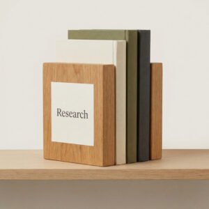 Solid Oak Bookends